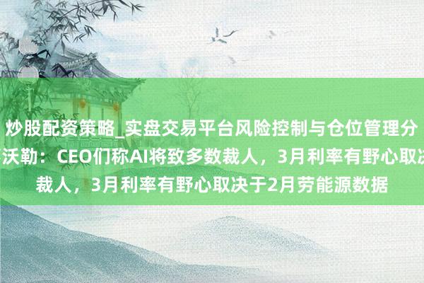 炒股配资策略_实盘交易平台风险控制与仓位管理分析 好意思联储理事沃勒：CEO们称AI将致多数裁人，3月利率有野心取决于2月劳能源数据
