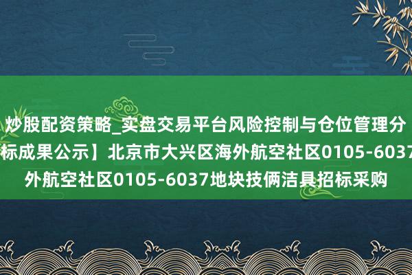 炒股配资策略_实盘交易平台风险控制与仓位管理分析 瑞尔特中标：【中标成果公示】北京市大兴区海外航空社区0105-6037地块技俩洁具招标采购